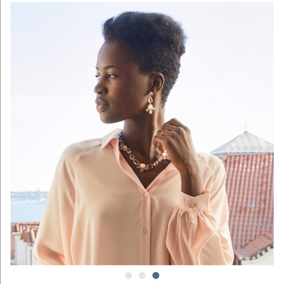 Chloe and Isabel La Vie en Rose drop earrings - Picture 3 of 3